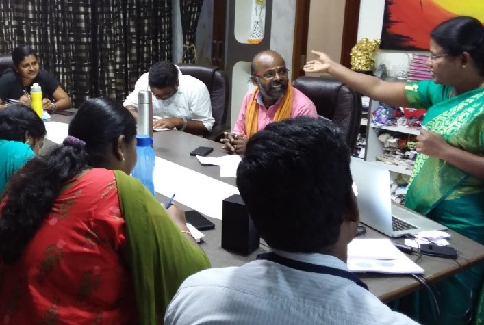 Training Sristi Garments in action