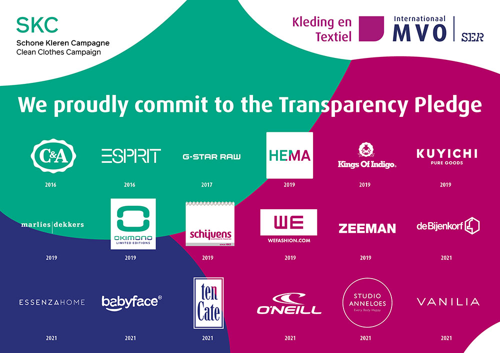 We proudly commit to the Transparency Pledge